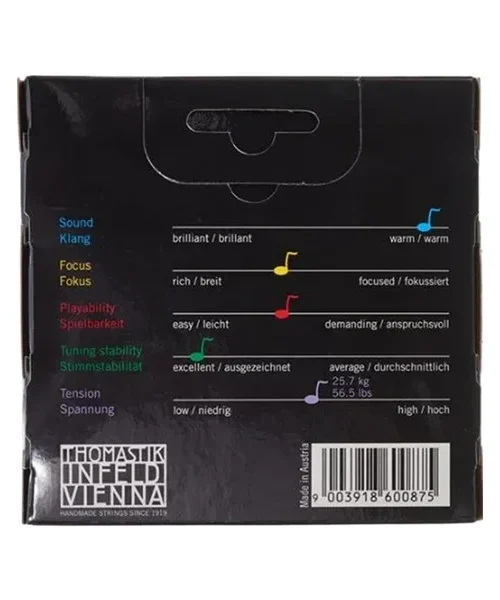 Corzi Vioara Thomastik Superflexible Violin 4_4 medium – Set