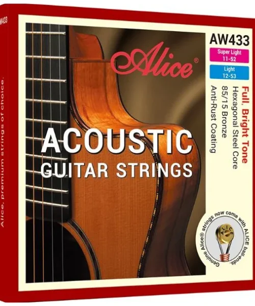 Corzi chitara acustica Alice AW433