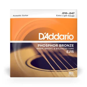 Corzi chitara acustica D'Addario EJ15 Phosphor Bronze Extra Light (10-47)