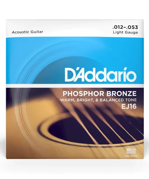 Corzi chitara acustica D’Addario EJ16 Phosphor Bronze Light (12-53)
