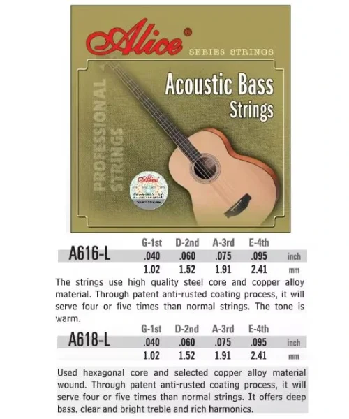 Corzi chitara acustica bas Alice A618-L
