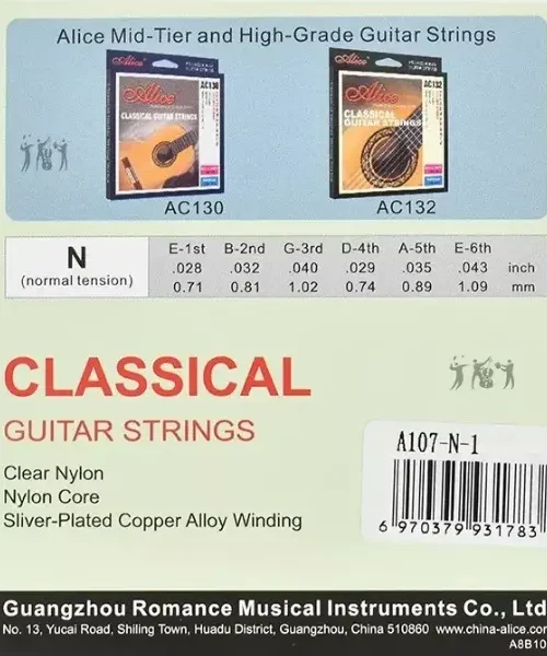 Corzi chitara clasica Alice A107