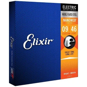 Corzi chitara electrica Elixir 12027 Nanoweb 9-46 Custom Light