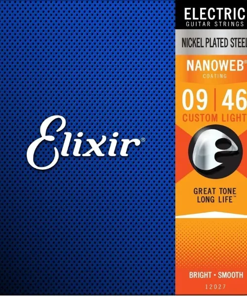 Corzi chitara electrica Elixir 12027 Nanoweb 9-46 Custom Light