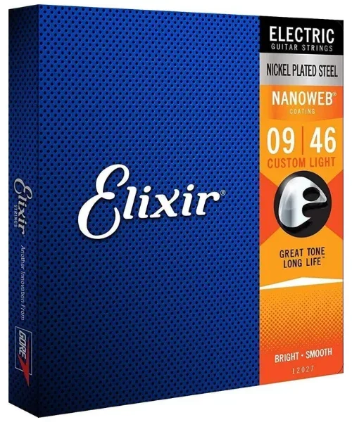 Corzi chitara electrica Elixir 12027 Nanoweb 9-46 Custom Light