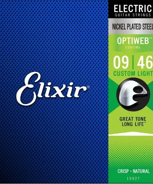 Corzi chitara electrica Elixir 19027 Optiweb 9-46 Custom Light