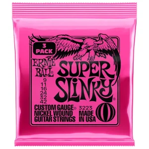 Corzi chitara electrica Ernie Ball Super Slinky 3223 9-42