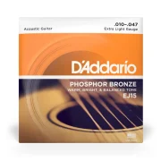 Corzi chitara acustica D’Addario EJ15 Phosphor Bronze Extra Light (10-47)