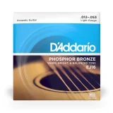 Corzi chitara acustica D'Addario EJ16 Phosphor Bronze Light (12-53) set
