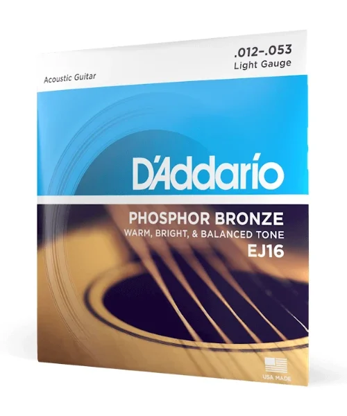 Corzi chitara acustica D’Addario EJ16 Phosphor Bronze Light (12-53)