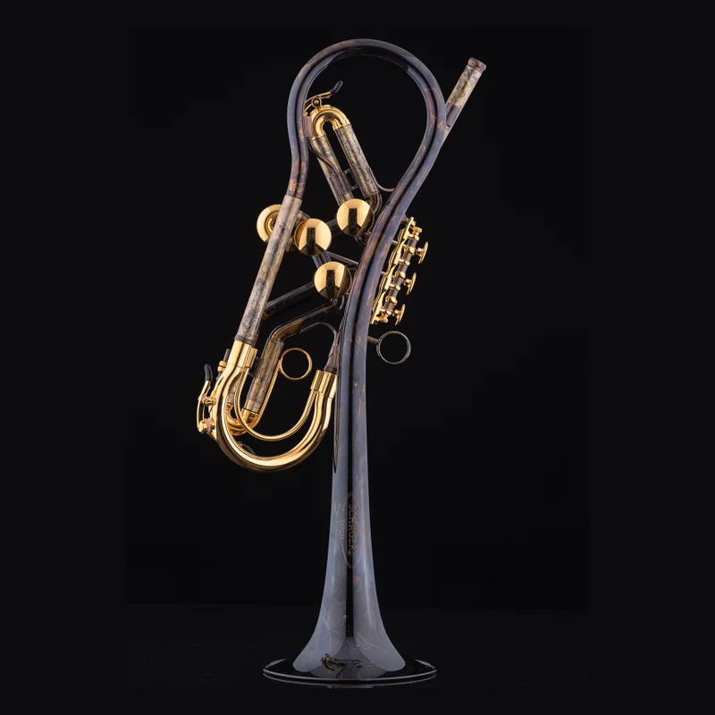 Trompeta Schagerl Bb SPYDER vintage clear gold